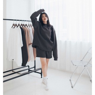 CMSVIETNAM-Áo sweater màu xám đen
