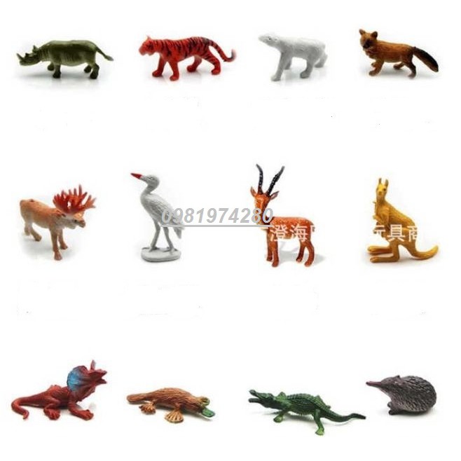 Bộ động vật hoang dã 53 chi tiết cho bé