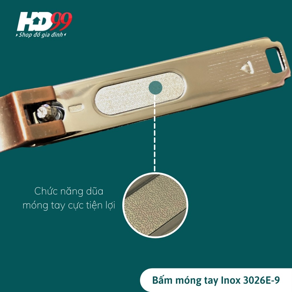Bấm Móng Tay Móng Chân HD3026E-9 Hàng Chất Lượng Cao Từ Thép Chuyên Dụng Kiểu Dáng Phù Hợp Bàn Tay người Việt Nam