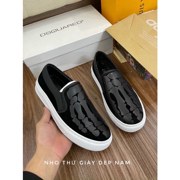 Giày slipon lười bàn tay nam  Giày quảng châu Full box