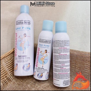 Xịt khoáng Evoluderm Eau Pure Pháp 150ml -  400ml