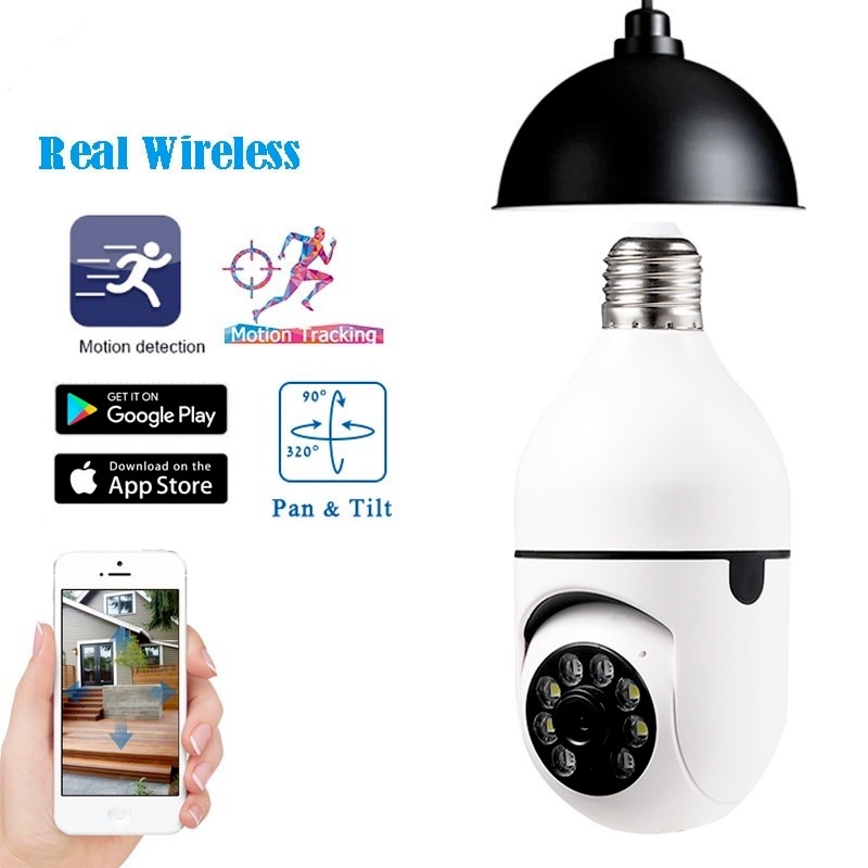 Máy Quay yooseee hd 1080p Xoay 360 Độ ° Camera ip wifi Không Dây Thông Minh Xoay Được Hình Bóng Đèn