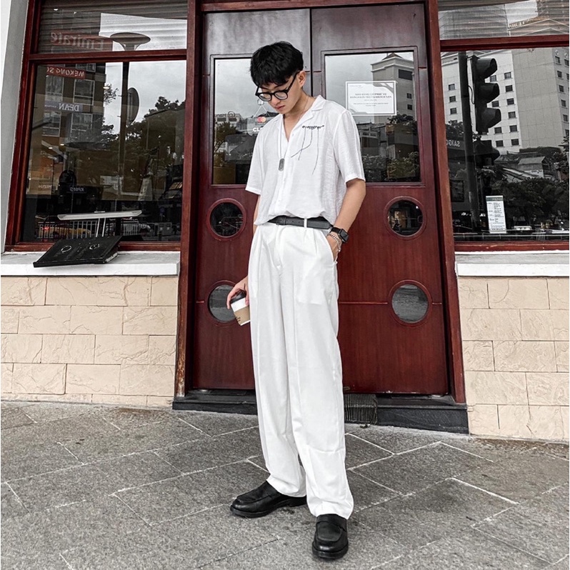 WHITE WIDE PANT (QUẦN TRẮNG ỐNG RỘNG)