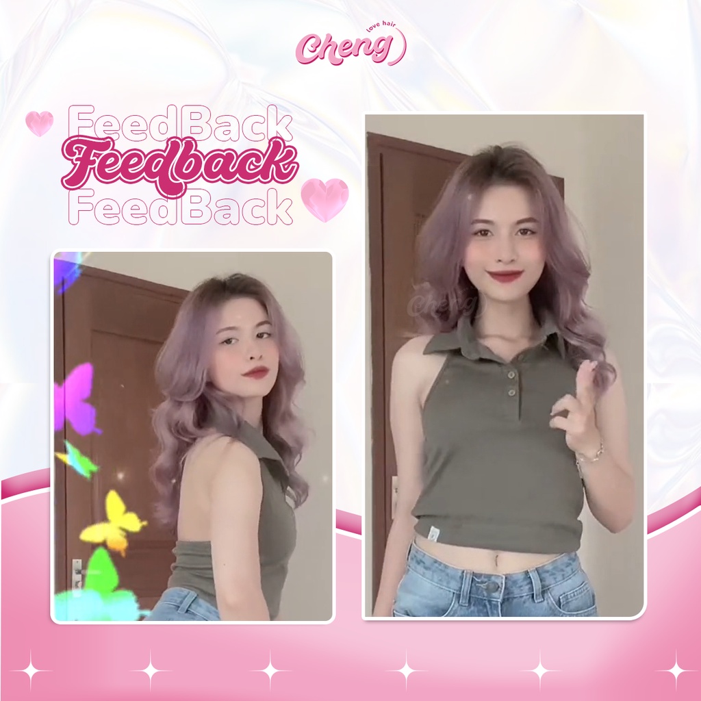Thuốc nhuộm tóc TÍM SỮA Chenglovehairs, Chengloveshair, Chengloveshairs, Chenglovehair