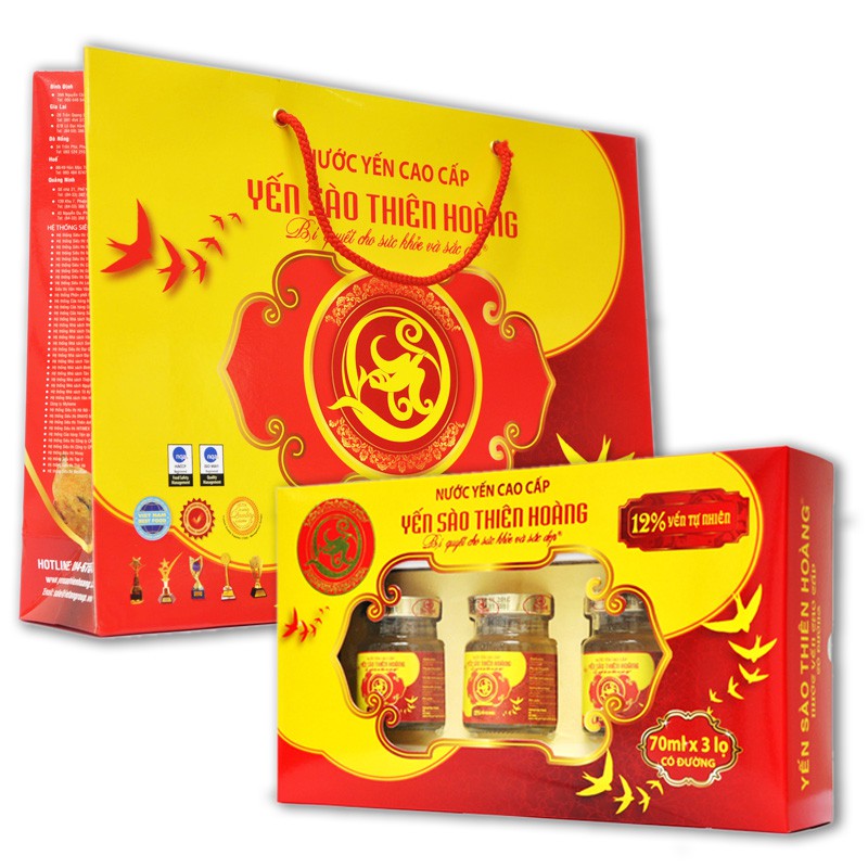[Mã 2712FMCGSALE giảm 8% đơn 500K] Combo 10 Hộp Yến 12% Thiên Hoàng ( 30 lọ ) | BigBuy360 - bigbuy360.vn