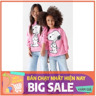 Áo nỉ hồng Snoppy và Mickey Zara siêu cute cho bé gái.