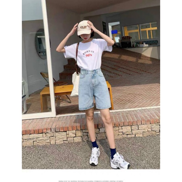 Quần Short Ngố Jean Nữ Bigsize đến 85kg MS100 Thời Trang KingJean