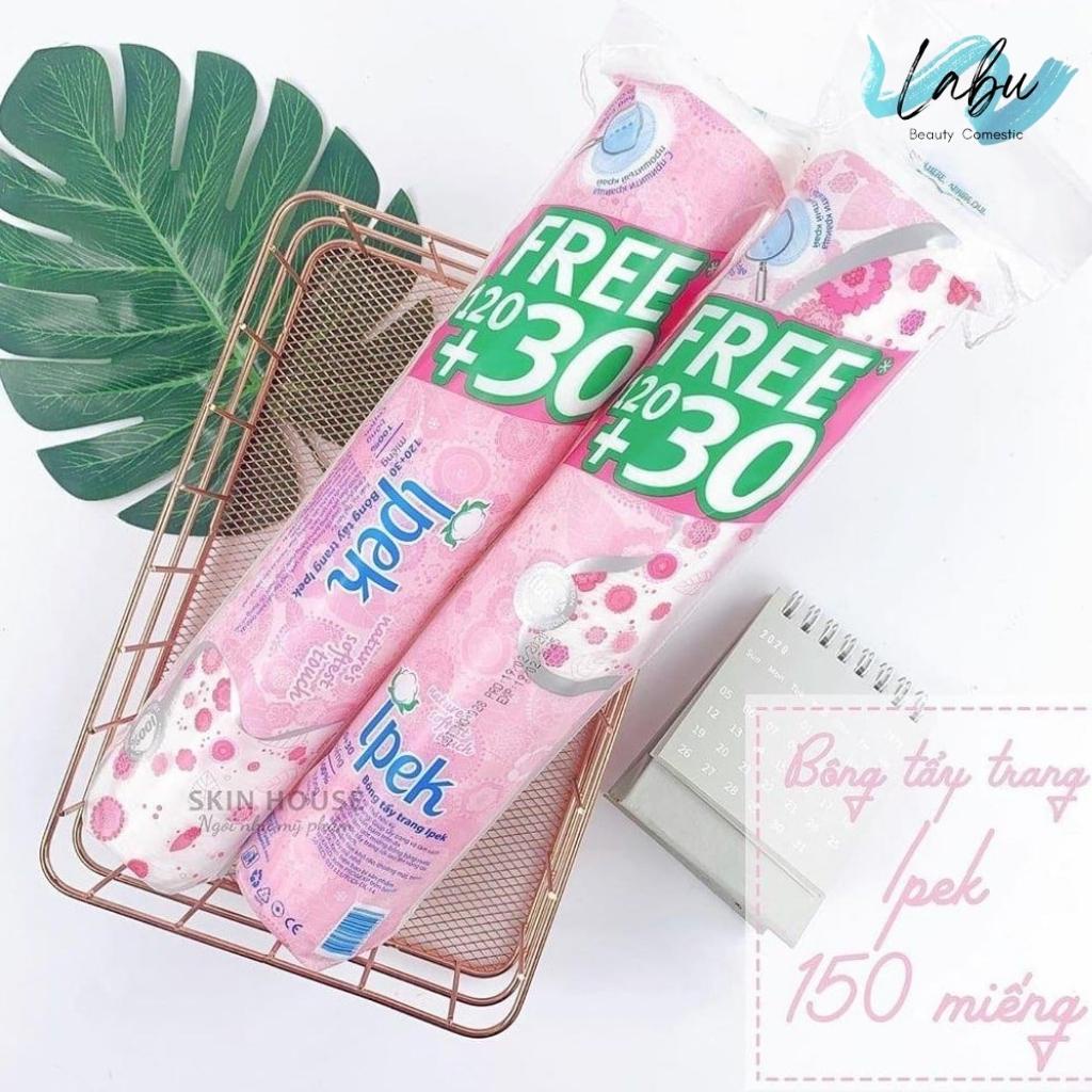 Bông Tẩy Trang Ipek 150 Miếng Thổ Nhĩ Kỳ, Bông Tẩy Trang Cotton Pads Ipek, Labu Beauty