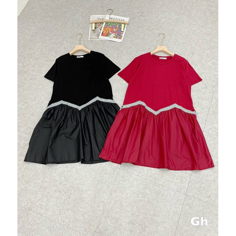 Đầm xòe nữ xinh hàng thiết kế dáng rộng suông, đầm cho bà bầu