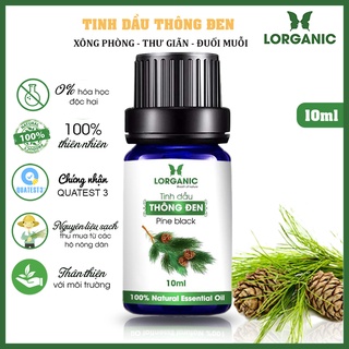Tinh dầu gỗ thông đen Lorganic Pine black 10ml, 50ml
