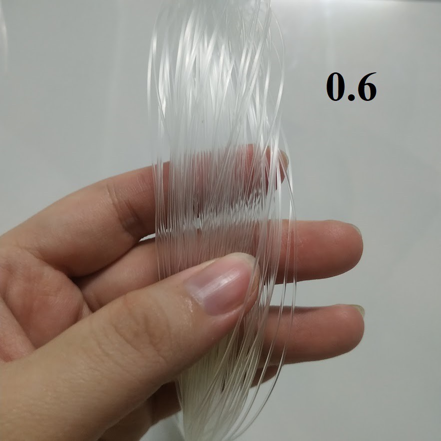 Dây cước không co giãn size 0.4mm, 0.5mm và 1.0mm (tép nhỏ)