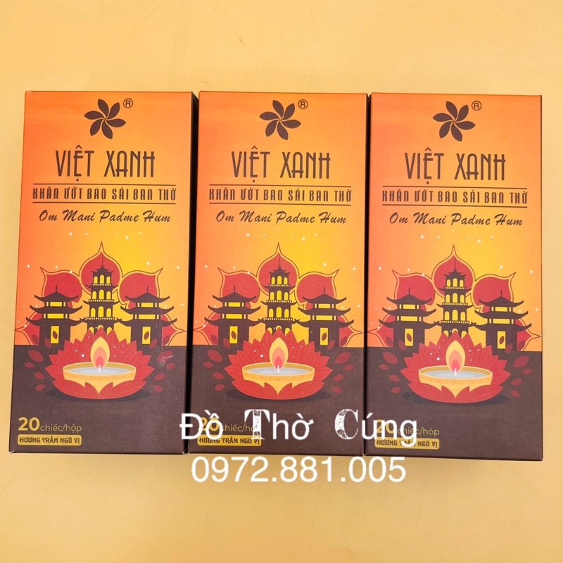 Khăn ướt bao sái ban thờ, khăn lau ban thờ
