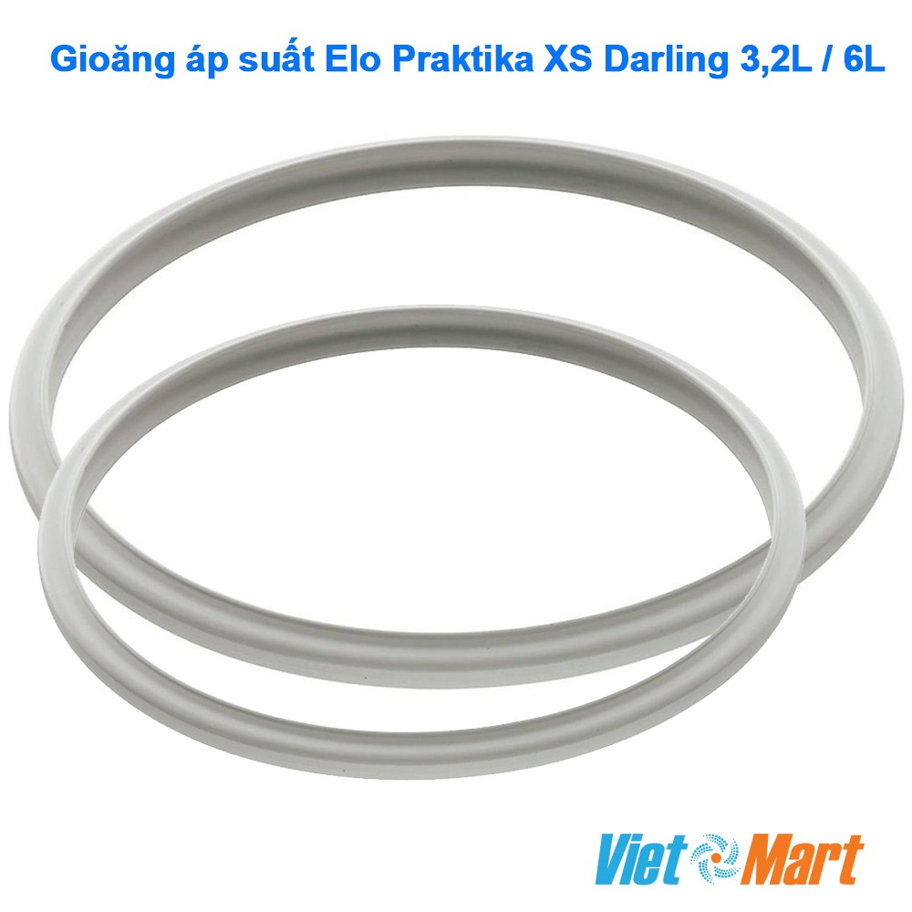 Gioăng áp suất Elo Praktika XS Darling 3,2L đường kính 18cm và gioăng nồi hầm đa năng ELo 6L đường kính 22cm