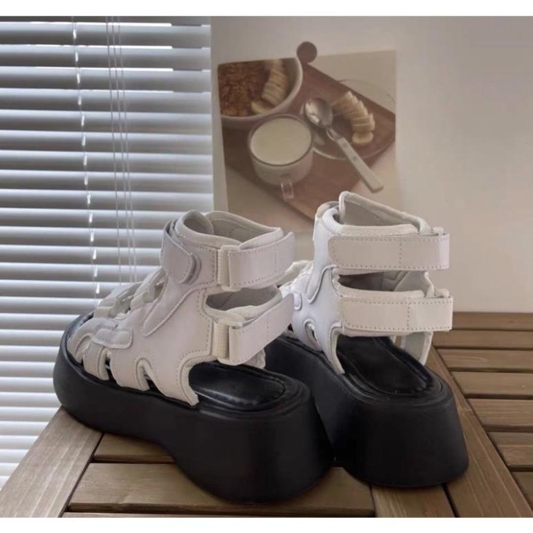 Hot Sandal Cao Cổ Đế Cao Ulzzang hàn Quốc Màu Đen/Trắng Cá tính ,