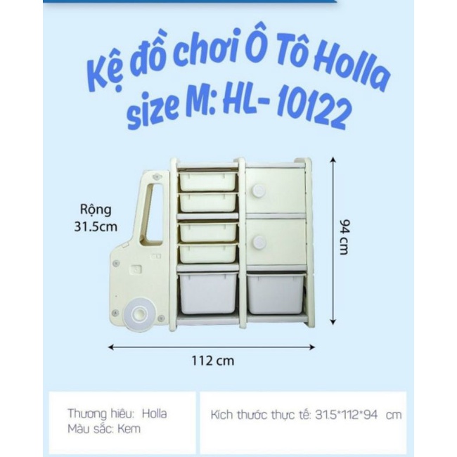 Kệ đựng đồ chơi, đựng quần áo, đa năng HOLLA cho bé