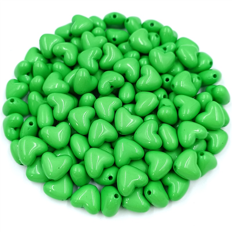 Hạt Nhựa Acrylic Hình Trái Tim Màu Sắc Ngọt Ngào Dùng Làm Trang Sức Thủ Công