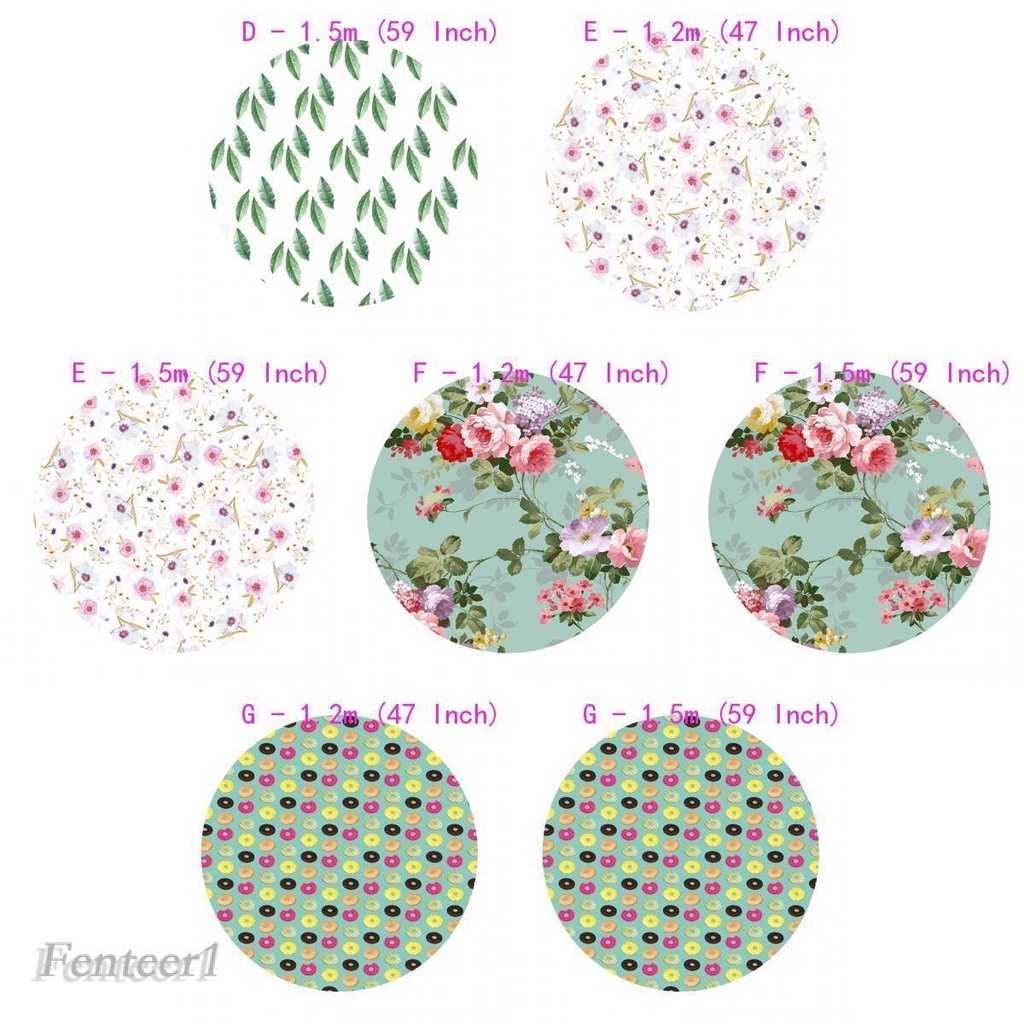 Khăn Trải Bàn Tròn Bằng Polyester Chống Trượt Fenteer1 47 &quot;/ 59&quot;