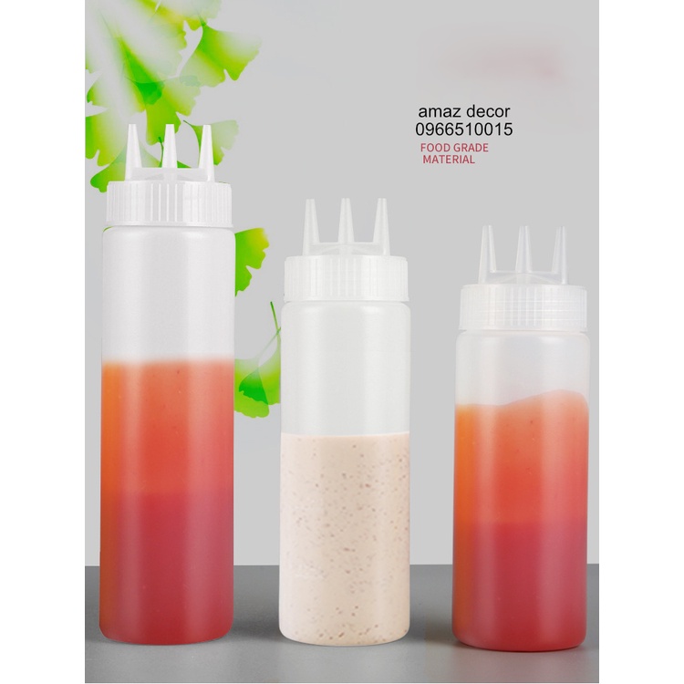 SALE GIÁ SỈ TẠI XƯỞNG Bình lọ xịt chai nhựa đựng nước sốt siro mayonnaise 250ml-500ml-650ml-1l siêu tiện dụng