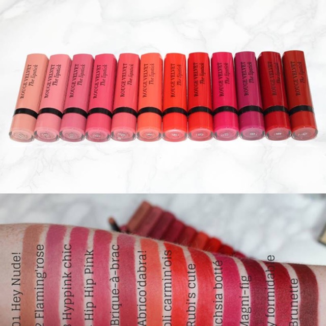 Son thỏi lì Bourjois Rouge Velvet The Lipstick về thêm đẹp nha.