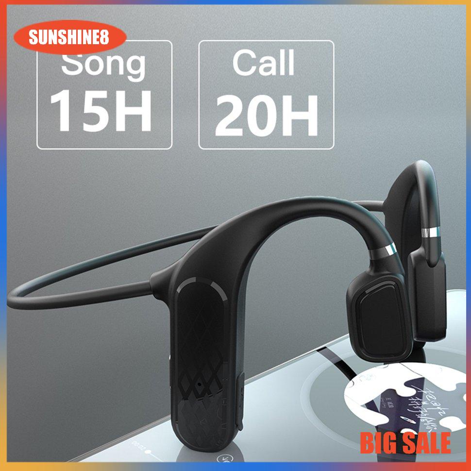 【SUN】Bone Conduction Wireless Button Control Waterproof Headset With Microphone