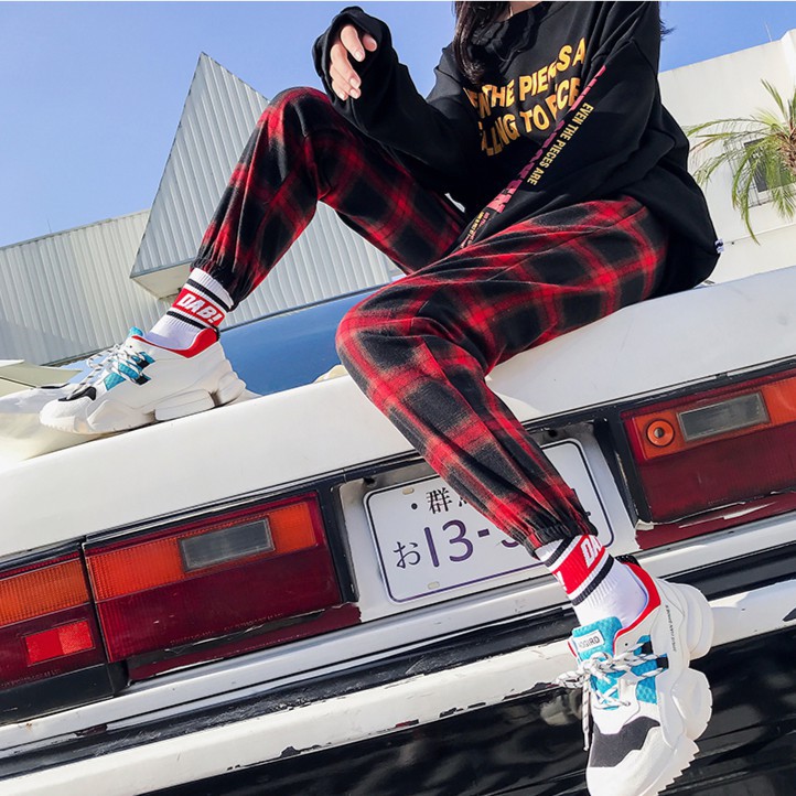 Quần dài kẻ sọc caro đơn giản dành cho nữ | BigBuy360 - bigbuy360.vn