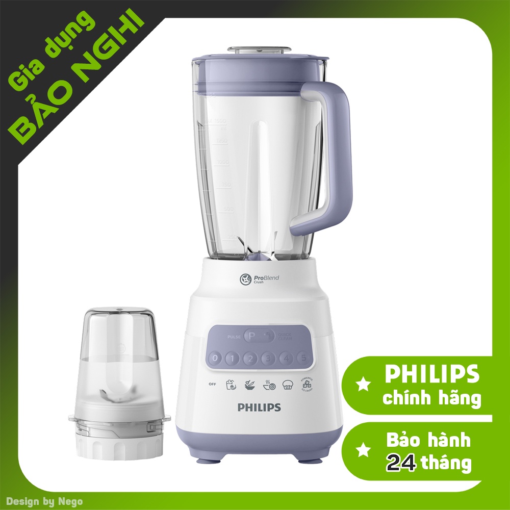 [Chính hãng] Máy xay sinh tố Philips HR2221 - 2 cối