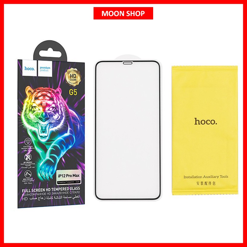 Kính cường lực Hoco G5 chính hãng Full màn hình cho iPhone 13 Pro Max 13 Pro 13 12 Pro Max 11 Pro Max Xs Max