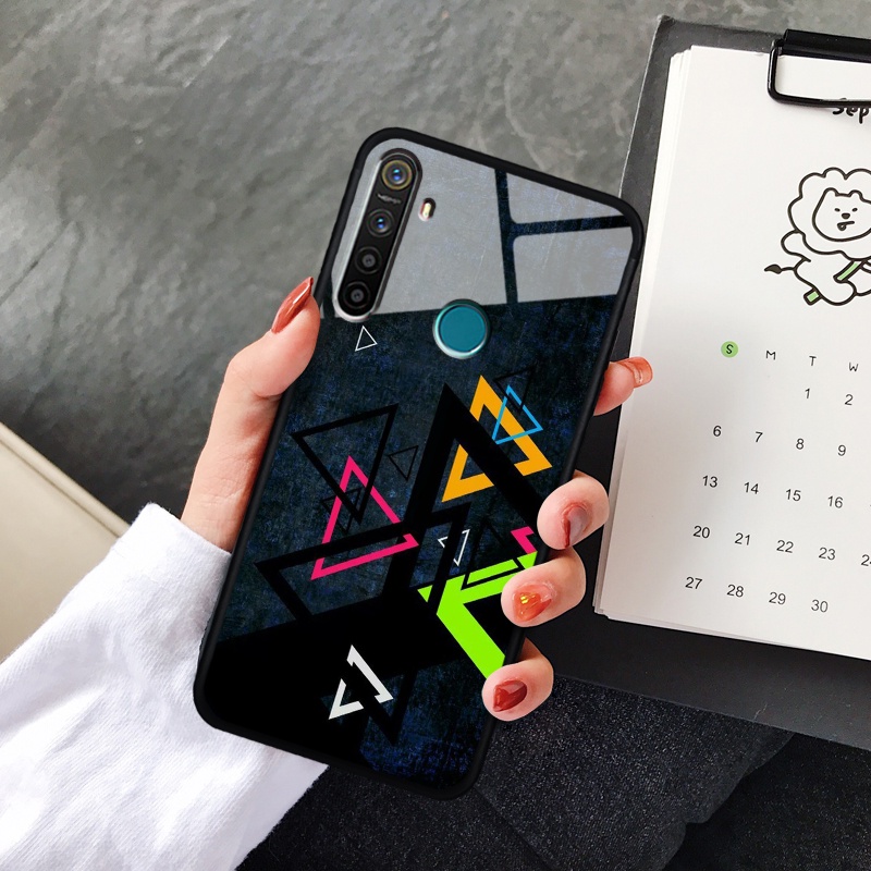 Ốp lưng kính cường lực Realme 5/ 5S/ 5I/ 6I - in hình 3D