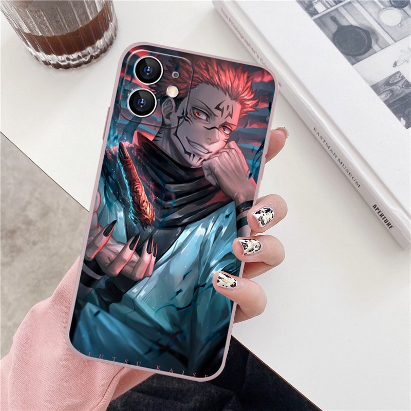 Ốp Điện Thoại Mềm Nhám Hình Anime Cho IPhone 13Pro 12Pro 13 12 11Promax 5 5S 6 6s 7P 8P Plus SE 2020 7Plus 8Plus X XR X DC