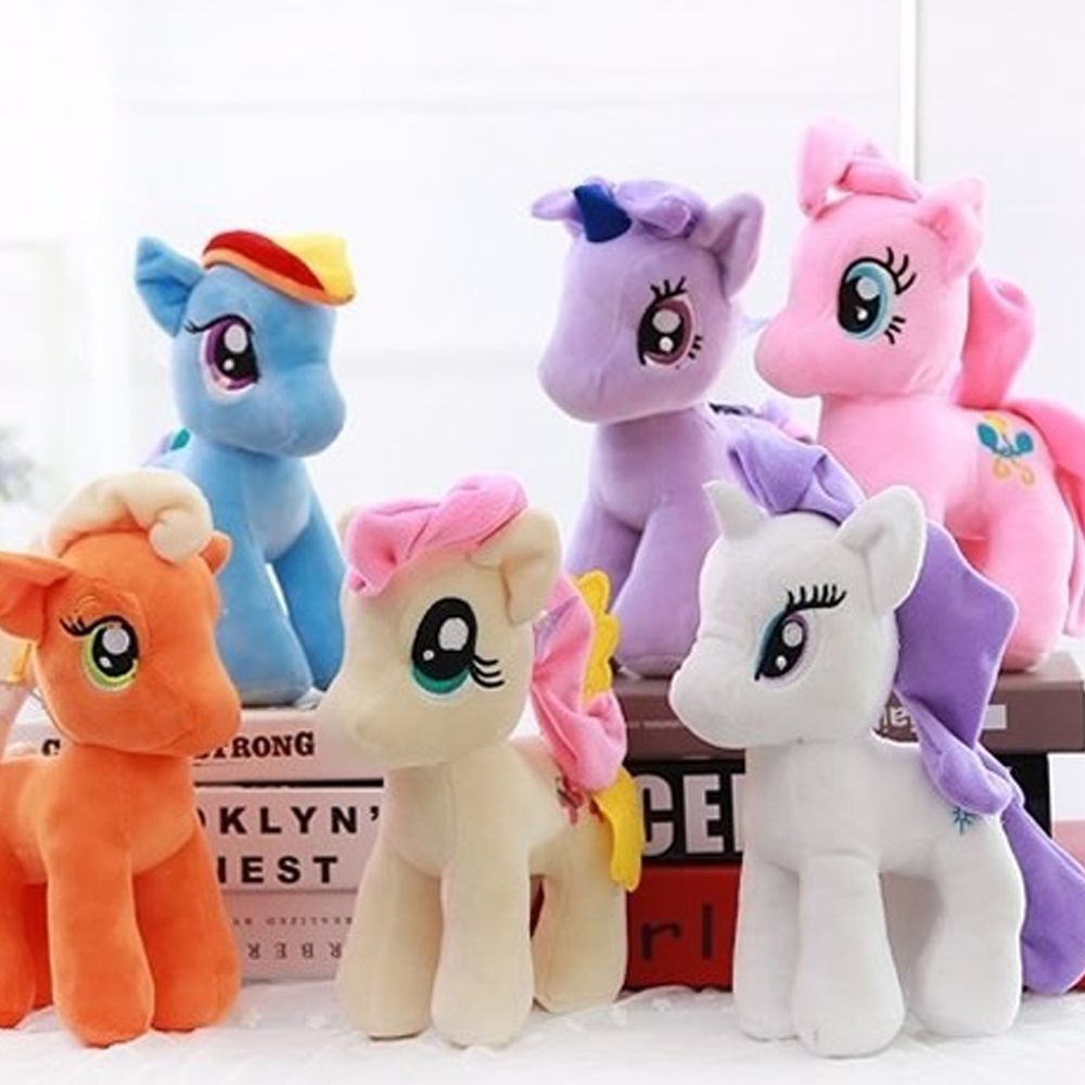 Đồ chơi thú nhồi bông hình ngựa pony 25cm dễ thương chất lượng cao
