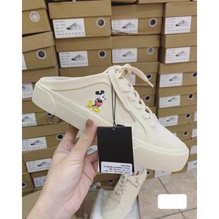 Sục Mickey hot trend, Giày thể thao và sneaker sục mickey nữ đi êm chân