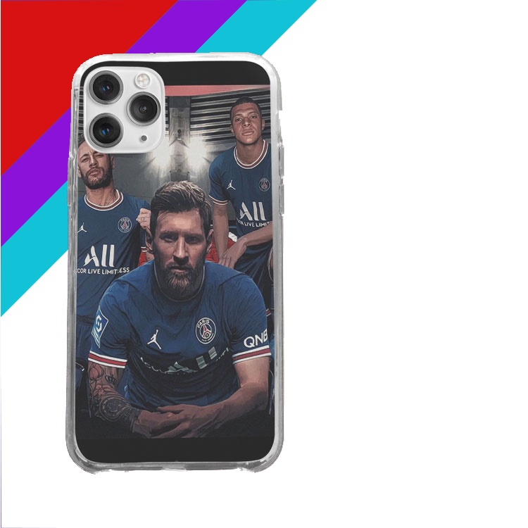 Ốp Lưng Messi neymar và Mbappe cho iphone 7 - iphone 12 PSG20210071