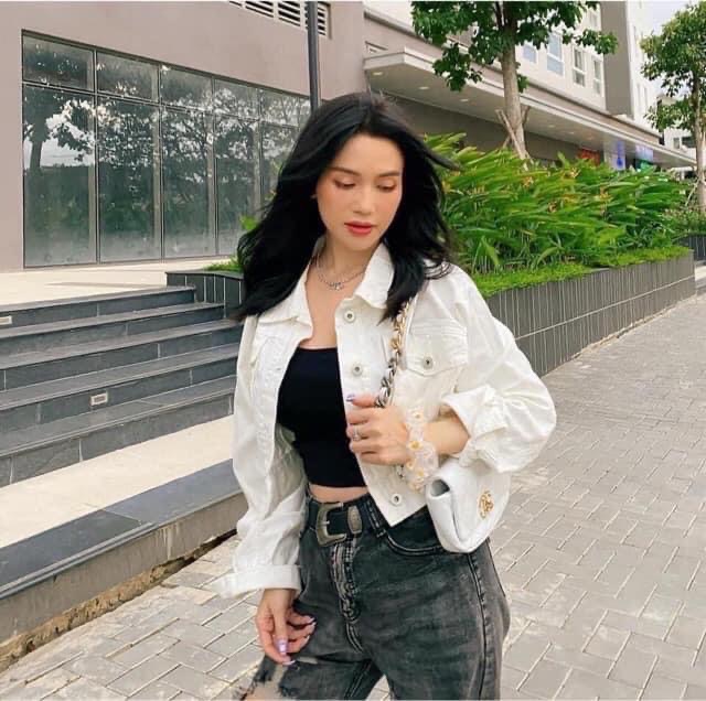 Áo khoác kaki túi hộp dáng lửng | BigBuy360 - bigbuy360.vn