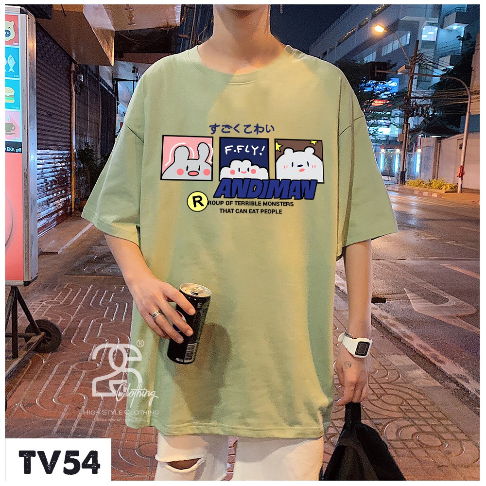 Áo Thun From Rộng Nữ Tay Lỡ 2s Clothing Áo Thun Nam Form Rộng Basic Streetwear Cotton Oversize Giá Rẻ In Hình Cute TV54 | BigBuy360 - bigbuy360.vn