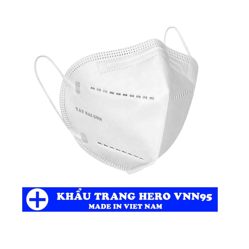 (COMBO 10 HỘP/BỊCH) Khẩu Trang Hero VNN95 5 Lớp Kháng Khuẩn