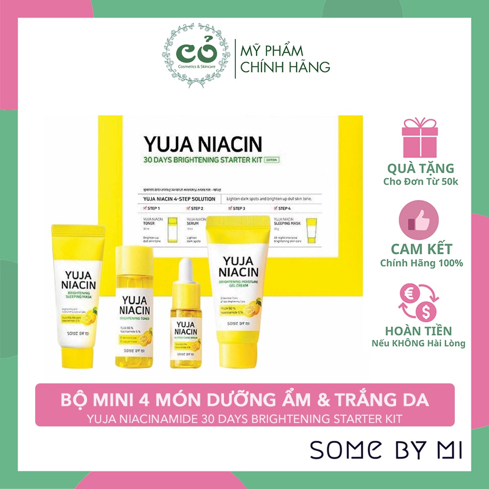 Bộ dưỡng trắng Some By Mi Yuja Niacin 30 Days Brightening Starter Kit