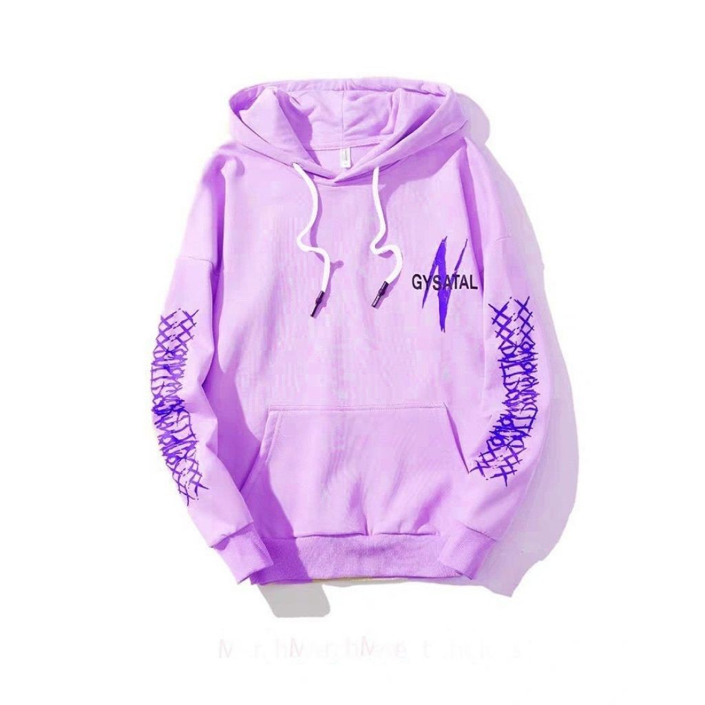 ÁO KHOÁC HOODIE NỈ UNISEX FORM RỘNG NAM NỮ IN KÝ TỰ GYSATAL CHẤT VẢI NỈ CỰC KỲ DÀY GIỮ ẤM CỰC TỐT