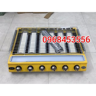 BẾP NƯỚNG BBQ BẰNG GAS 4-6 ĐẦU ĐỐT CHUYÊN NƯỚNG HÀU, BÁNH TRÁNG, THỊT NƯỚNG...