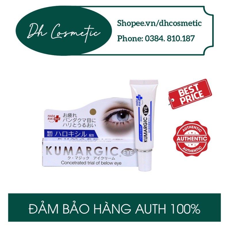 ( CÓ SẴN MẪU MỚI CHÍNH HÃNG) Kem giảm thâm mắt Kumargic Eye của Nhật