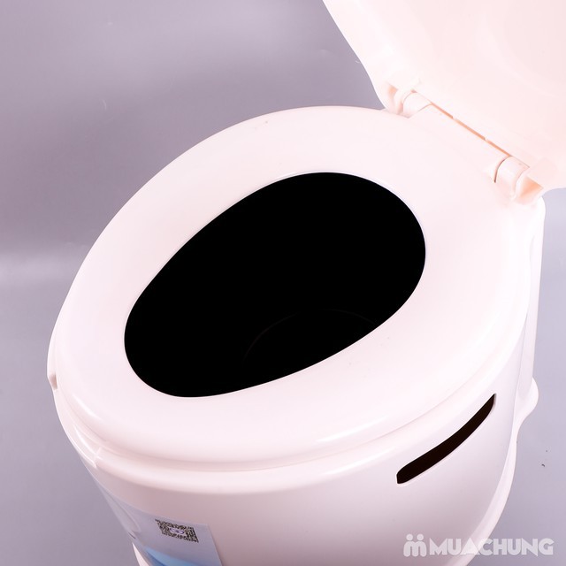 Bô vệ sinh cho người già, toilet di động nhựa cao cấp