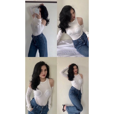 ÁO CROPTOP DÀI TAY ( TAY RỜI)