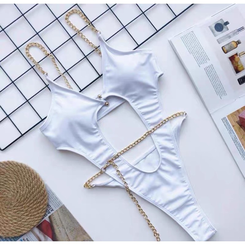 Bikini hai mảnh sexy, quyến rũ, dây xích, hàn quốc, đồ tắm biển, đồ bơi 💢