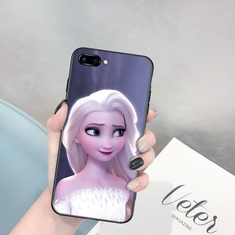 Ốp Điện Thoại Mềm Hình Anime Elsa Cho Oppo A3s A5s 7 37 39 57 59 R9s 15 17 F1 Plus Neo9