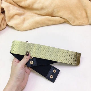 Đai nịt vảy rồng/ dây nịt vảy cá co dãn bản 4,5cm