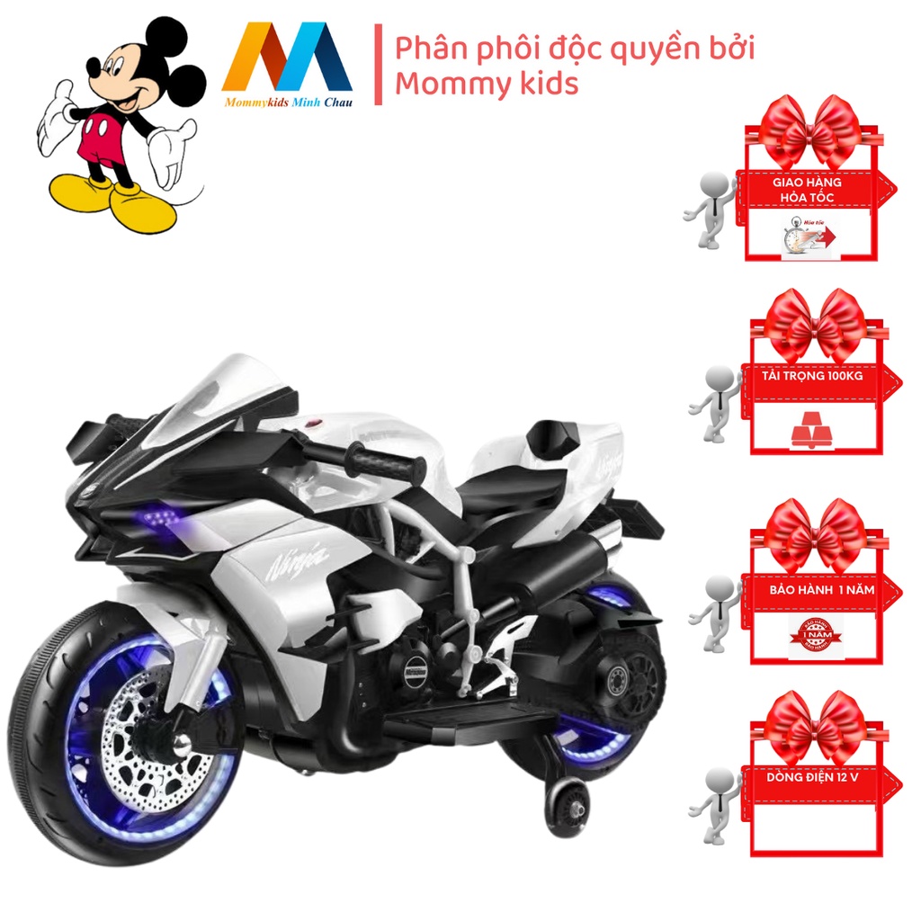 Xe máy điện thể thao MOMMYKIDS MINH CHÂU cho bé - Super Sport ASTN