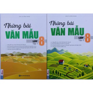Sách - Combo Những Bài Văn Mẫu Lớp 8 (tập 1 + 2)
