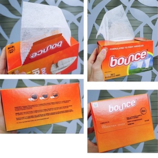 Giấy thơm quần áo Bounce Mỹ nguyên hộp 160 tờ