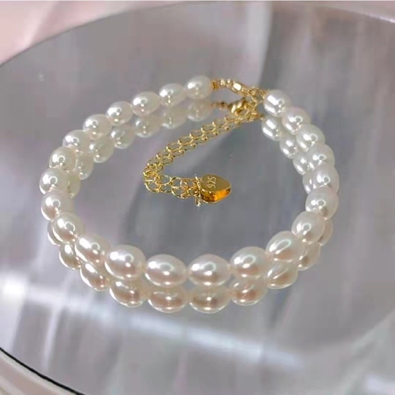 Vòng tay hạt ngọc trai nhân tạo 7-8ly đủ màu