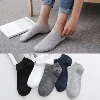 Vớ Cotton Ngắn Màu Sắc Đơn Giản Phong Cách Thể Thao Cho Nam