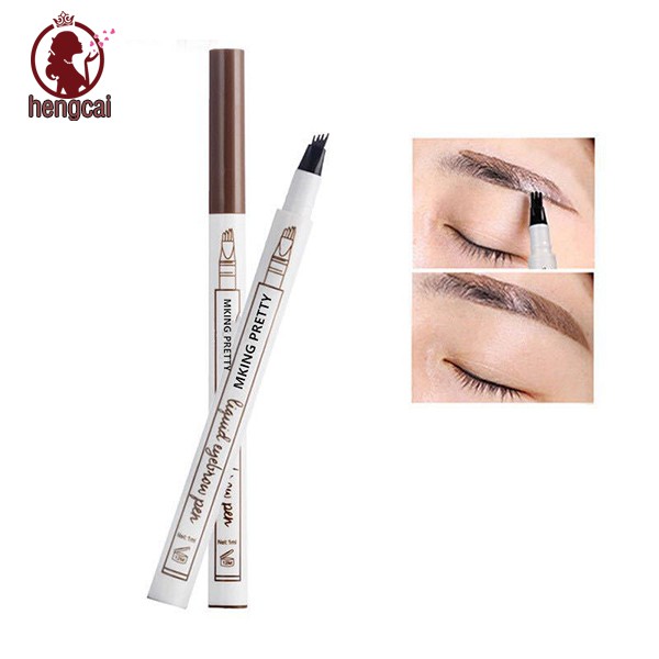 [Hàng mới về] Bút chì phẩy sợi lông mày 4 đầu kháng nước không lem nhòe chất lượng cao | BigBuy360 - bigbuy360.vn
